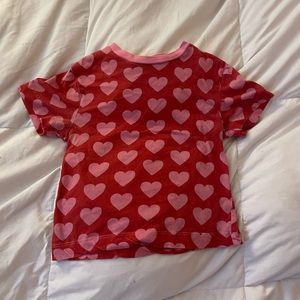 Lazy oaf heart repeat baby tee